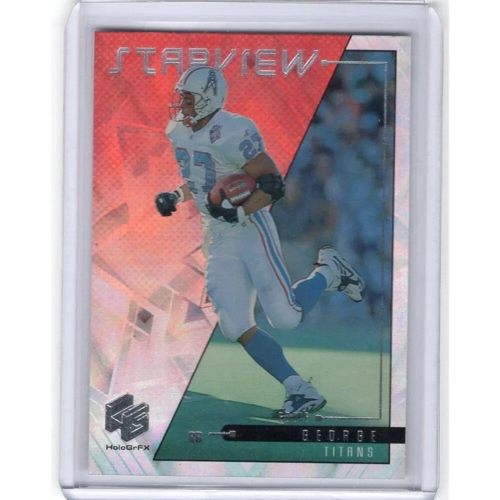 EDDIE GEORGE 1999 Upper Deck HoloGrFX STARVIEW #6 - TITANS